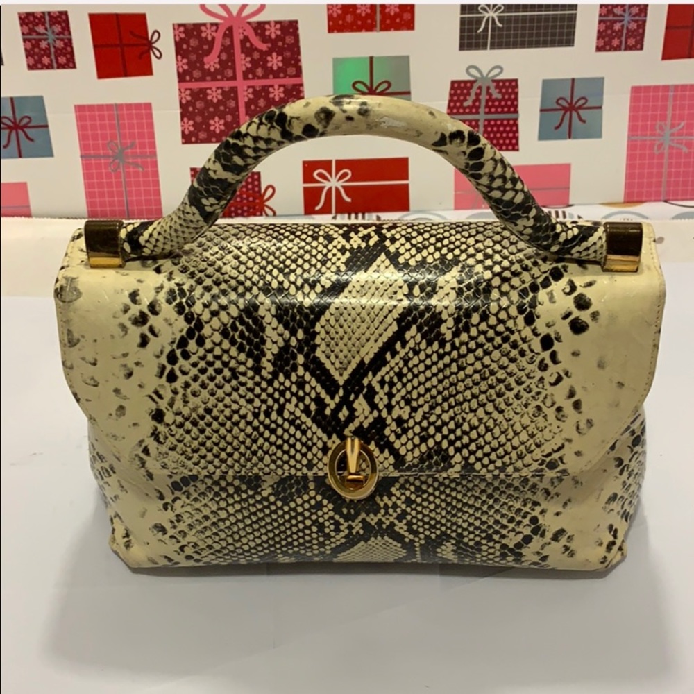 VINTAGE ITEM SAKS Fifth Avenue  Snake Skin Purse - Picture 4 of 8
